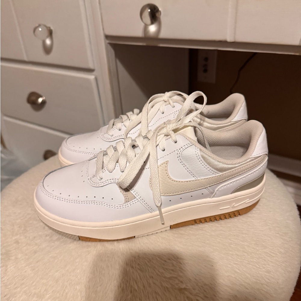 Nike All-White Mesh Sneakers